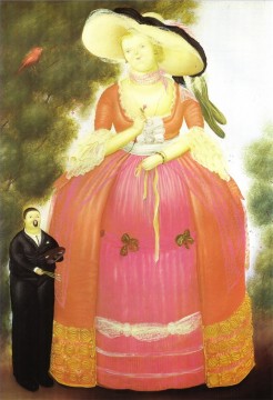 Fernando Botero œuvres - Autoportrait avec Madame Pompadour Fernando Botero